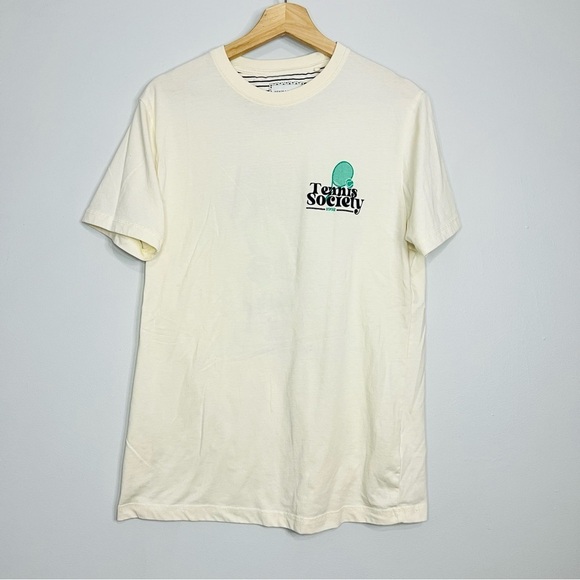 Tennis Society Denim & Flower Graphic Tee Medium - Picture 4 of 9